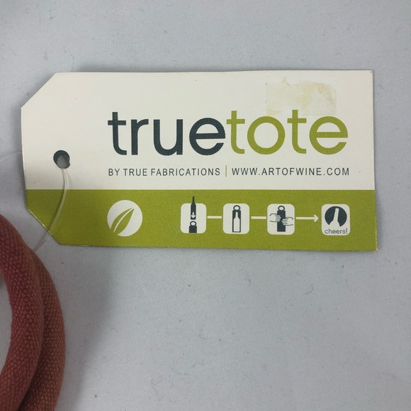 2 True Tote Canvas Wine Bottle Bags - Olive and Burgundy Floral Print - Picture 5 of 7